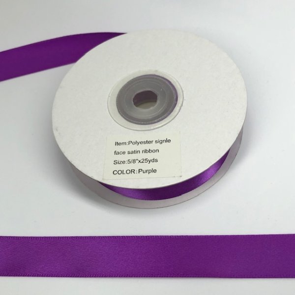 画像4: 【サテン リボン】5/8インチ(約16mm)幅　25ヤード(約22.8m)  (4)
