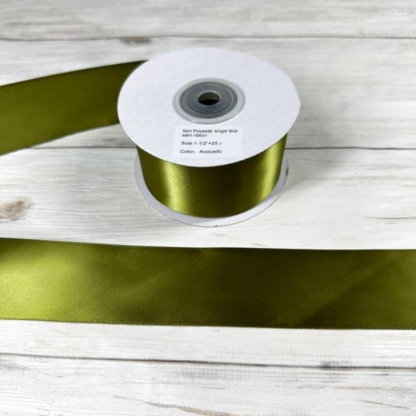 画像2: 【サテン リボン】1-1/2インチ幅　25ヤード　 (2)