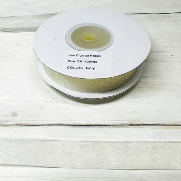 画像6: 【プレーンオーガンザ　リボン】s5/8インチ幅　25ヤード　3 (6)