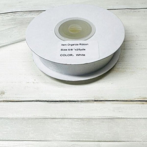 画像5: 【プレーンオーガンザ　リボン】s5/8インチ幅　25ヤード　3 (5)