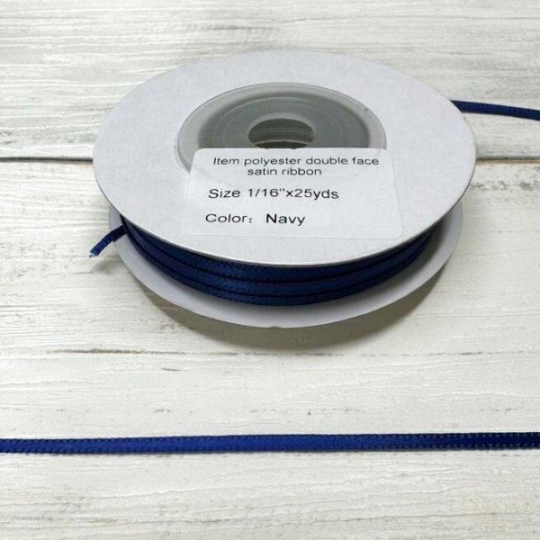 画像5: 【サテン リボン】1/16インチ幅　25ヤード 6 (5)