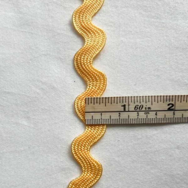 画像2: 【リックラック】10mm幅　25ヤード　レモンイエロー (2)